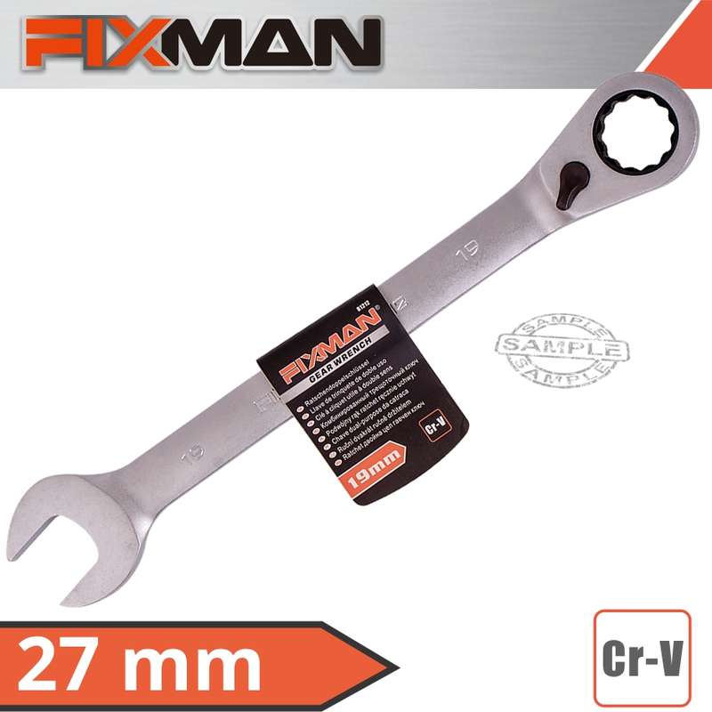 FIXMAN REVERSIBLE COMBINATION RATCHETING WRENCH 27MMFIX B1220
