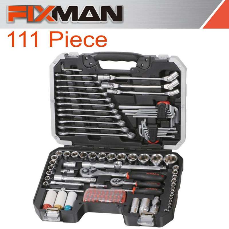 FIXMAN SOCKET TOOL SET 111PC 1/4" & 1/2"  DRIVEFIX OMCBT111