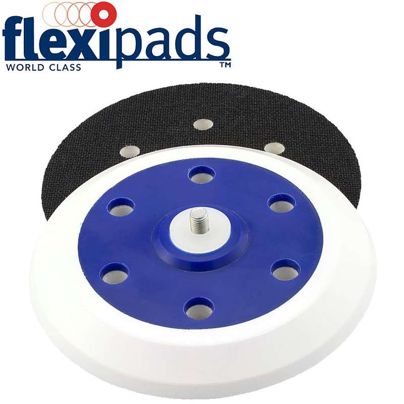 FLEXI PADS - DA SUPER PAD 150MM HOOK AND LOOP 6 HOLE 5/16UNF - FLEX 32320