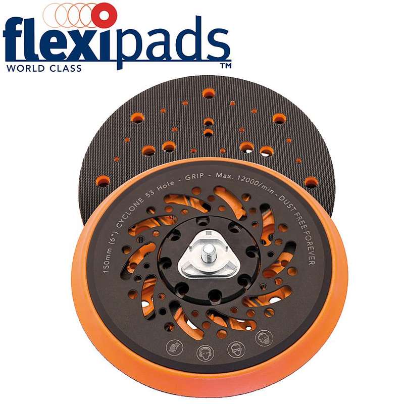 FLEXI PADS - 150MM  FESTOOL DA CYCLONE 53H MED MICRO GRIP - FLEX FE653