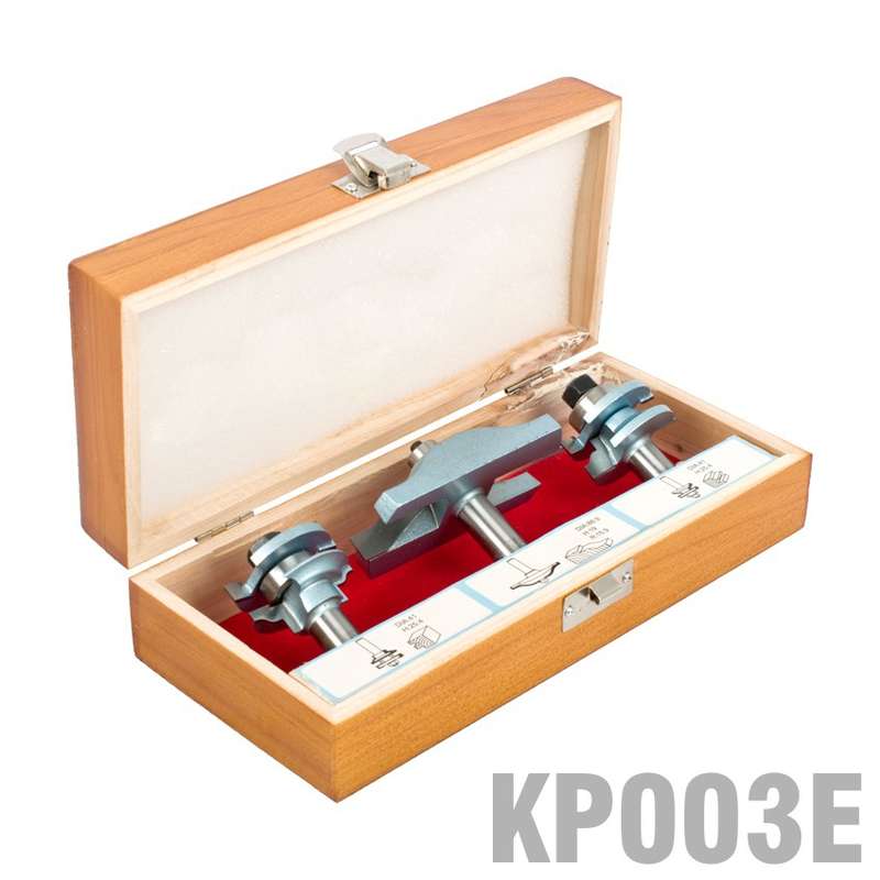 PRO-TECH- CABINET DOOR SET 3PC OGEE STILE 1/2"  SHANK WOODEN BOXKP003E