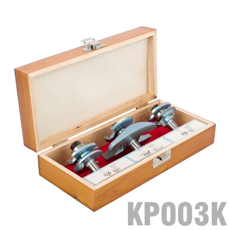 PRO-TECH- SOMMERFIELD RAISED PANEL SET 3PC 1/2"  SHANK WOODEN BOXKP003K