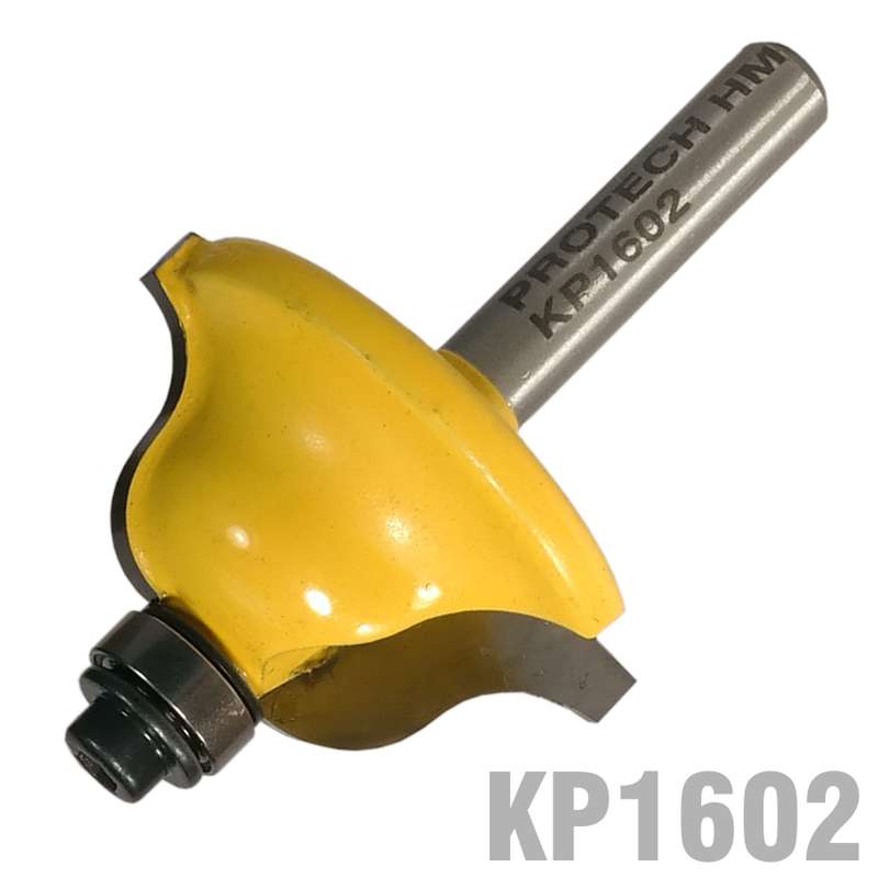 PRO-TECH- ROMAN OGEE BIT 1 3/8"  X 16MM (1/4"  RADIUS) 1/4"  SHANKKP1602