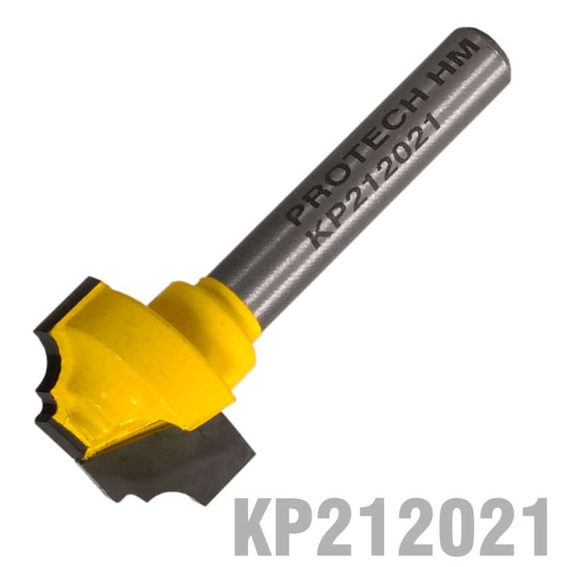 PRO-TECH- CLASSICAL PATTERN PLUNGE CUTTING FLAT BOTTOM 3/4"  X 7/16"  1/4"  SHANKKP212021