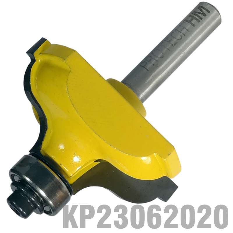 PRO-TECH- QUIRK TOPPED OGEE 1 5/8"  X 11/16"  RADIUS 1/4"  1/4" SHANK.KP23062020