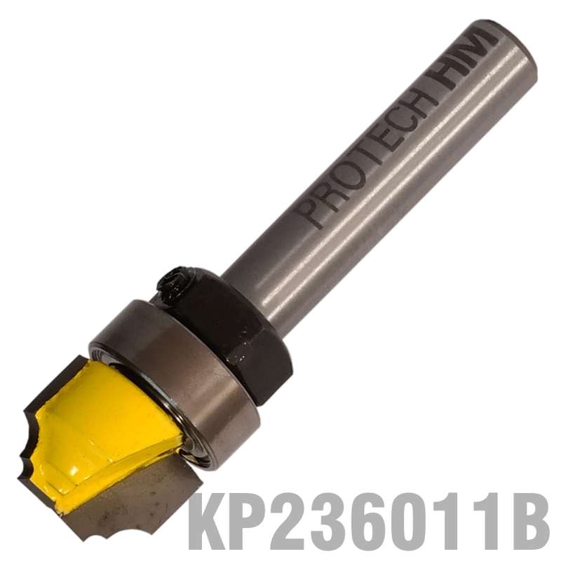 PRO-TECH- CLASSICAL PATTERN PLUNGE CUTTING 1/2"  X 3/8"  WITH TOP BEARING 1/4"  SHKP236011B
