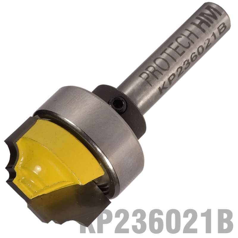 PRO-TECH- CLASSICAL PATTERN PLUNGE CUTTING 3/4"  X 7/16"  WITH TOP BEARING 1/4"  SKP236021B