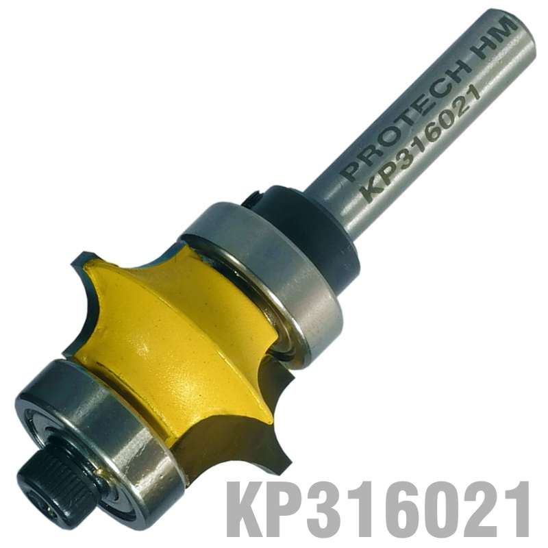 PRO-TECH- FULL BEAD DOUBLE BEARING 1"  X 1/2"  RADIUS 3/16"  1/4"  SHANKKP316021