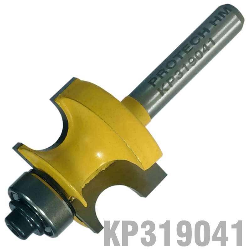 PRO-TECH- EDGE BEADING BIT 1"  X 11/16"  RADIUS 3/16"  1/4"  SHANKKP319041