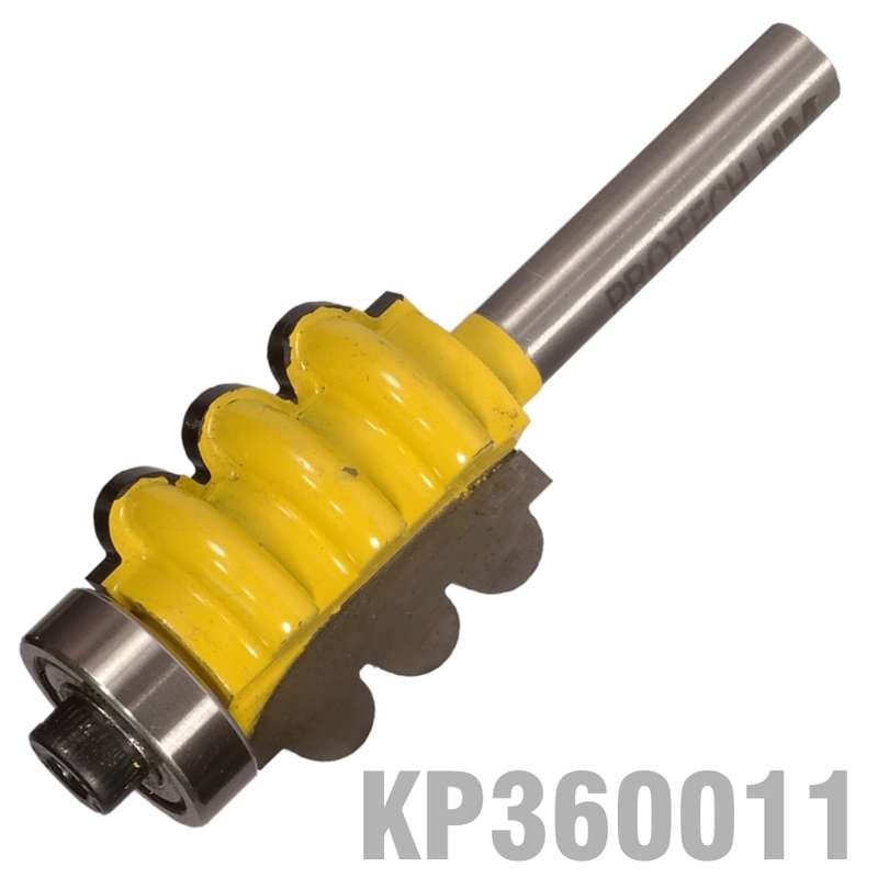 PRO-TECH- TRIPLE FLUTE BIT 7/8"  X 1"  TWO FLUTES 1/4"  SHANKKP360011