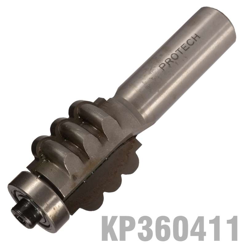 PRO-TECH- TRIPLE FLUTE BIT 7/8"  X 1"  TWO FLUTES 1/2"  SHANKKP360411