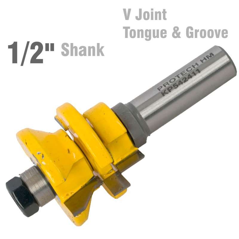 PRO-TECH- V JOINT TONGUE &  GROOVE ASSEMBLY 1/2"  SHANKKP542411