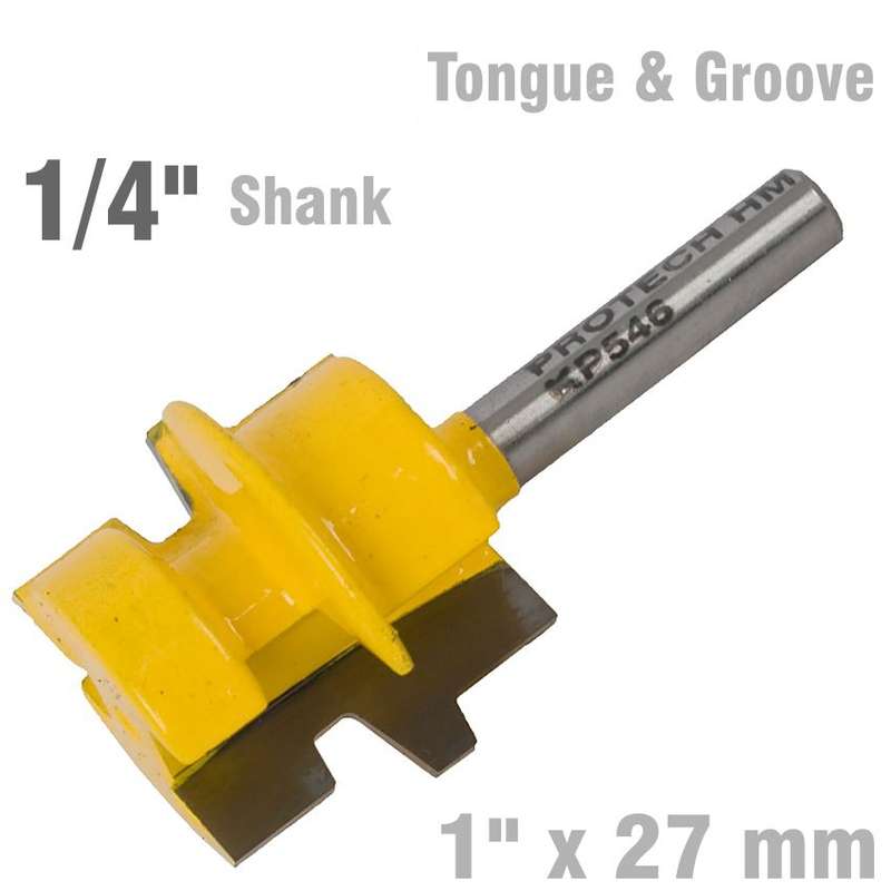 PRO-TECH- TONGUE AND GROOVE TAPER (WEDGE TAPER) 1"  X 27MM 1/4"  SHANKKP546