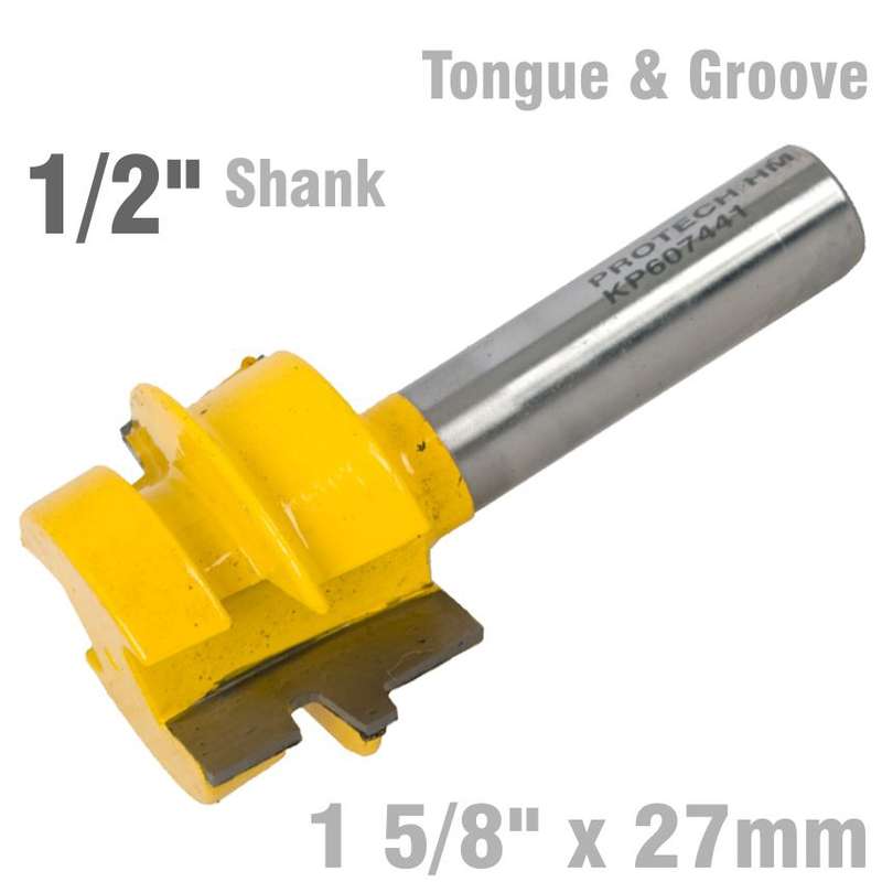 PRO-TECH- TONGUE AND GROOVE TAPER (WEDGE TAPER) 1 5/8"  X 27MM 1/2"  SHANKKP607441