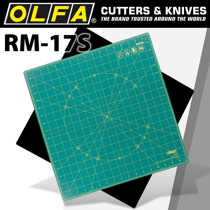 ROTATING CUTTING MAT 43CM X 43CM 17IN X 17INMAT RM 17S ONA3