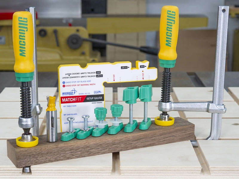 MICROJIG MATCHFIT DOVETAIL CLAMP PRO SET - MIC DVC-1177K2