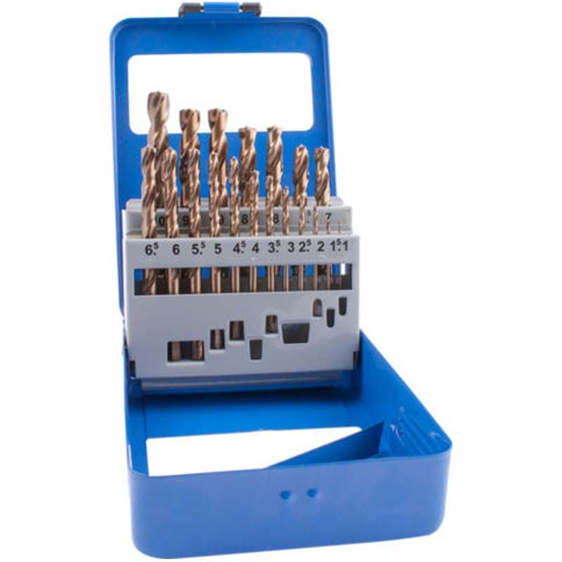 TORK CRAFT - DRILL BIT SET 19PCS 1-10MM X 0.5MM TURBO POINTNR04019