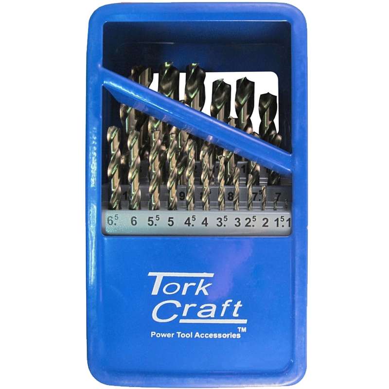 TORK CRAFT - DRILL BIT SET 25PCS 1-13MM X 0.5 MM TURBO POINTNR04025