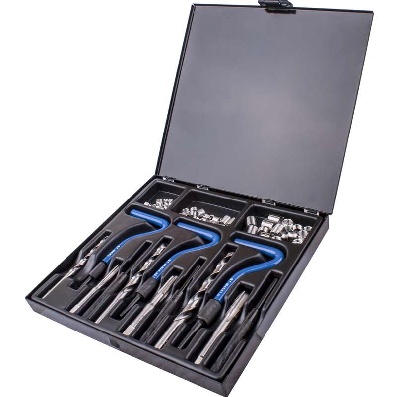 TORK CRAFT - THREAD REPAIR KIT 3PCS COMBINATION SET M6/M8/M10 INTERNAL (METAL BOX)NR806810