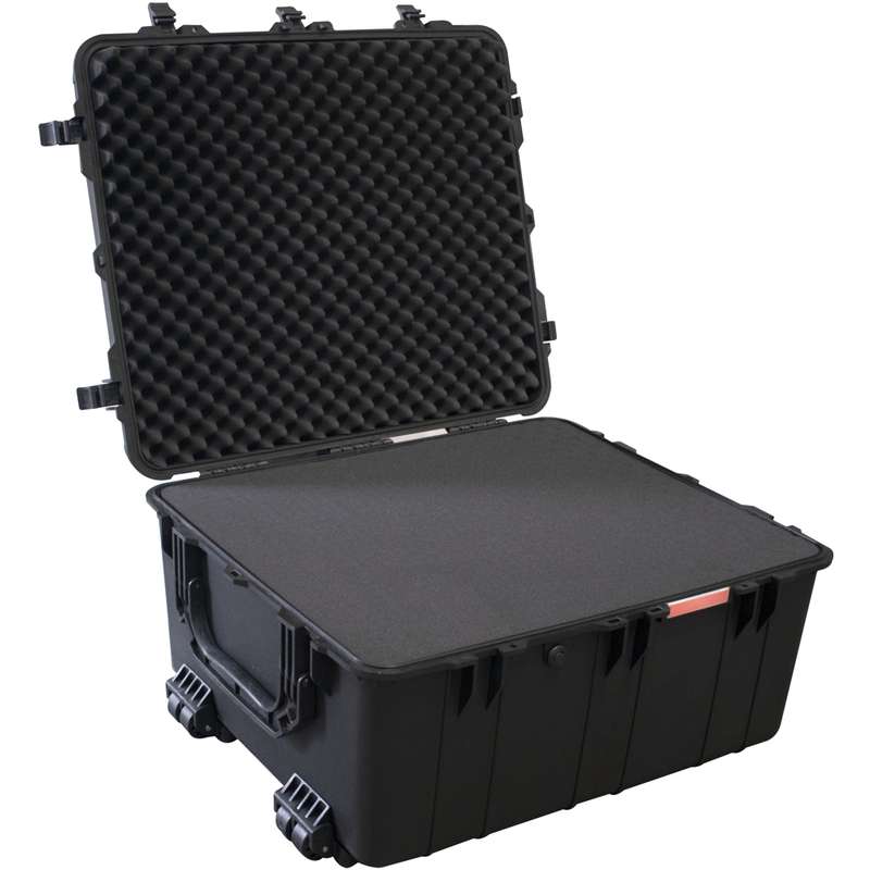 TORK CRAFT - PLASTIC CASE 847 X 722 X 432MM OD WHEELS WITH FOAM BLACK CASE WATER & DUST PROOFPLC...