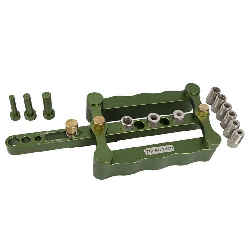 PRO-TECH- DOWEL JIG SELF-CENTERING 6/8/10MM ALUM. 16MM - 60MM RANGEPTDJ06810