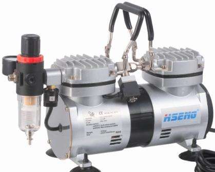 AIRCRAFT - COMPRESSOR FOR AIRBRUSH 2CYL W/REG.& FILTERSG COMP05