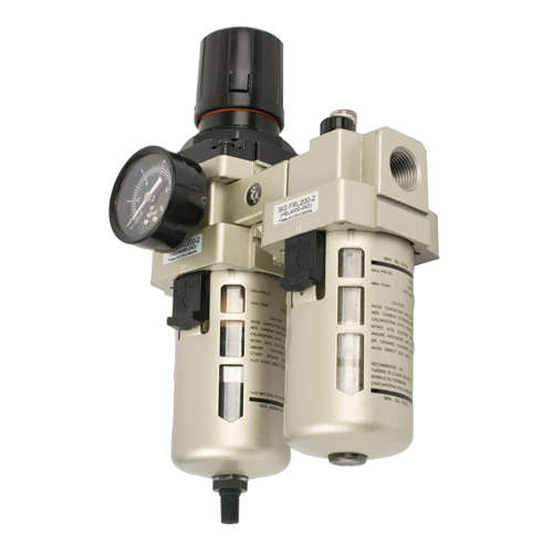 AIRCRAFT - FILTER / REGULATOR / LUBRICATOR 1/2"  WITH AUTO DRAIN (HEC4010-04D)SG FRL200-2