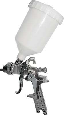 AIRCRAFT - SPRAY GUN HVLP 1.7MM NOZZLE 600CC PLASTIC CUPSG H827-01