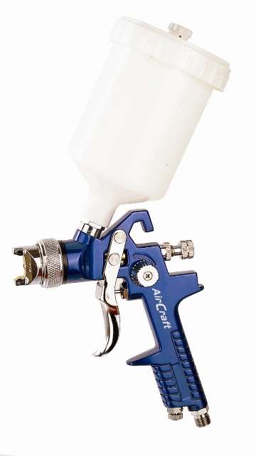 AIRCRAFT - SPRAY GUN HVLP 2.0MM NOZZLE 600CC PLASTIC CUPSG H827-02