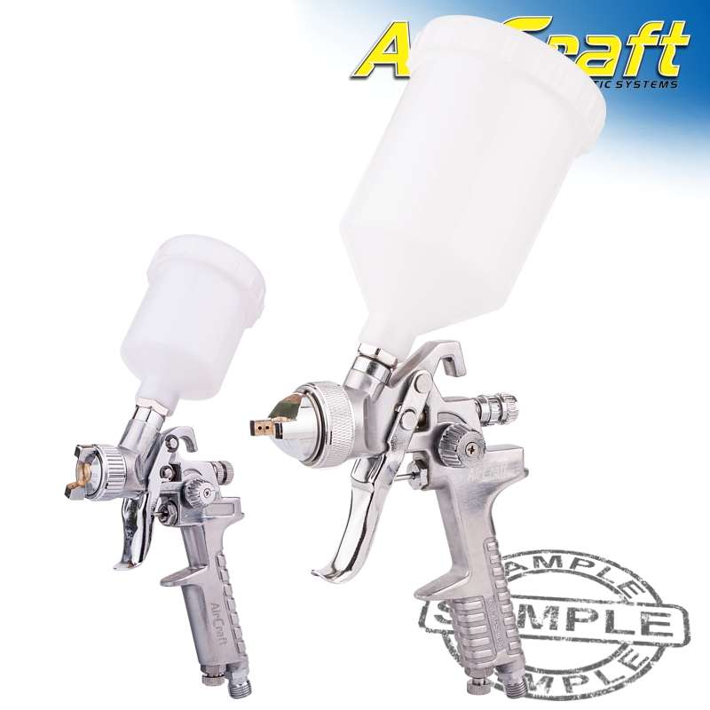 AIRCRAFT - SPRAY GUN KIT SG H827 & SG H2000 COMBO WITH POLISHED BODY HVLPSG KIT03