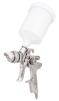 AIRCRAFT - SPRAY GUN HVLP GRAVITY 1.4MM S/S NOZZLE & NEEDLE WITH PLASTIC CUPSG PP882AG