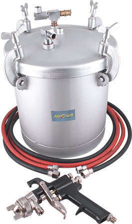 AIRCRAFT - 10L PAINT POT WITH 2M HOSE AND GUN NO CUPSG PPX1