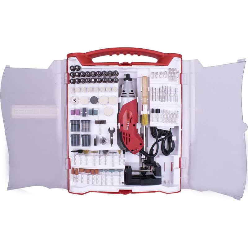 TORK CRAFT - ROTARY TOOL 170W ACCESSORY SET 245PC WITH STAND AND FLEX SHAFTTC08245