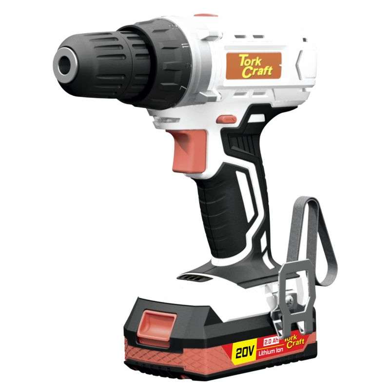TORK CRAFT - DRILL DRIVER DD10 20V 10MM 35NM 2.0 AH BAT STD CHARG 44 PCS ACCTC20001