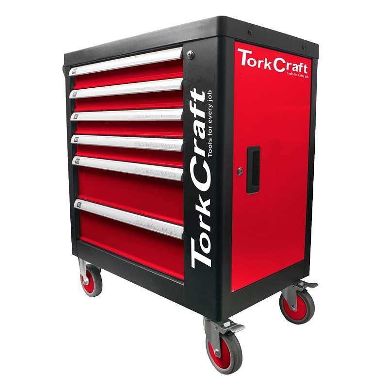 TORK CRAFT - TORK CRAFT 6 DRAWER ROLLER TOOL CABINET ON CASTORS WITH 184PC OF STOCKTC620050