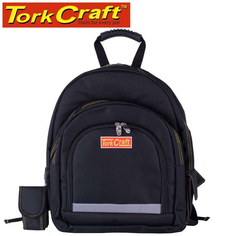 TORK CRAFT - TOOL & LAPTOP BACKPACK BLACK RUBBER FEET 46 X 20 X 45CM TORK CRAFT        TC991087