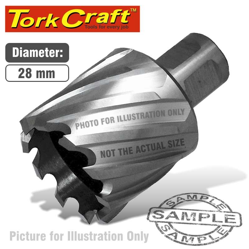 TORK CRAFT - ANNULAR HOLE CUTTER HSS 28 X 30MM BROACH SLUGGER BITTCAC028-1
