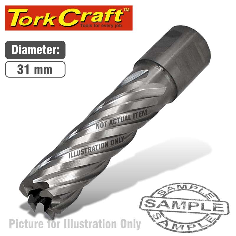 TORK CRAFT - ANNULAR HOLE CUTTER HSS 31 X 55MM BROACH SLUGGER BITTCAC031-2