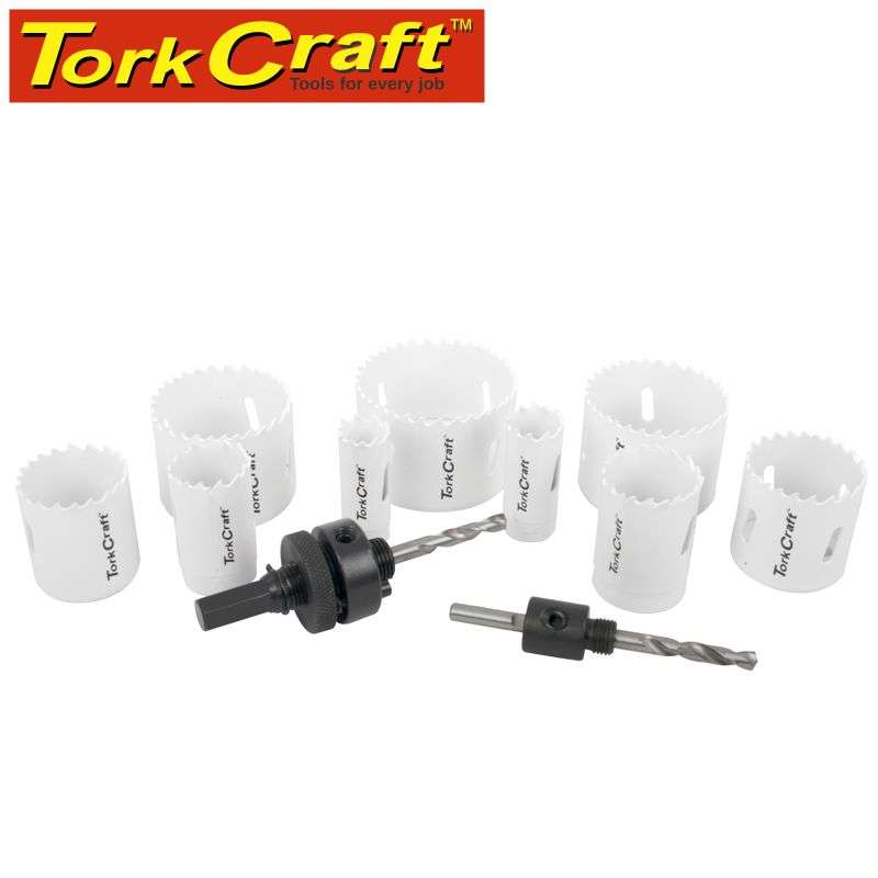 TORK CRAFT - HOLESAW SET 13PC IN CASE BI-METALTCHSK13J
