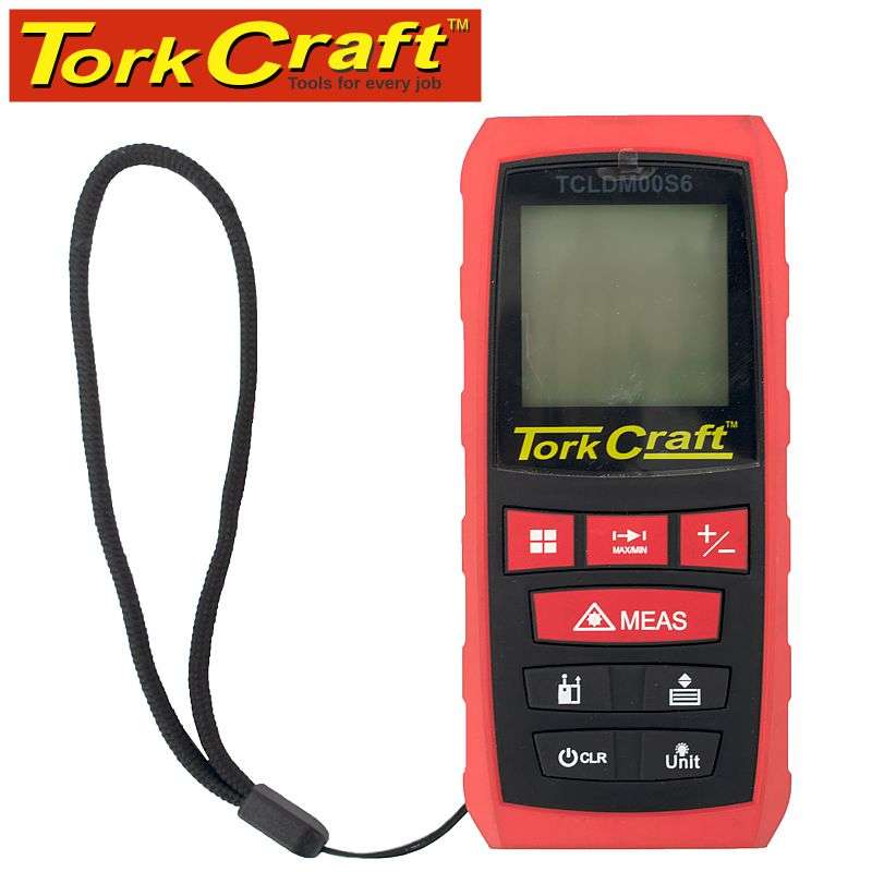 TORK CRAFT - LASER DISTANCE METER 0.2 - 60M VOL/AREA/MIN/MAX/PYTH AAA BAT INCTCLDM00S6