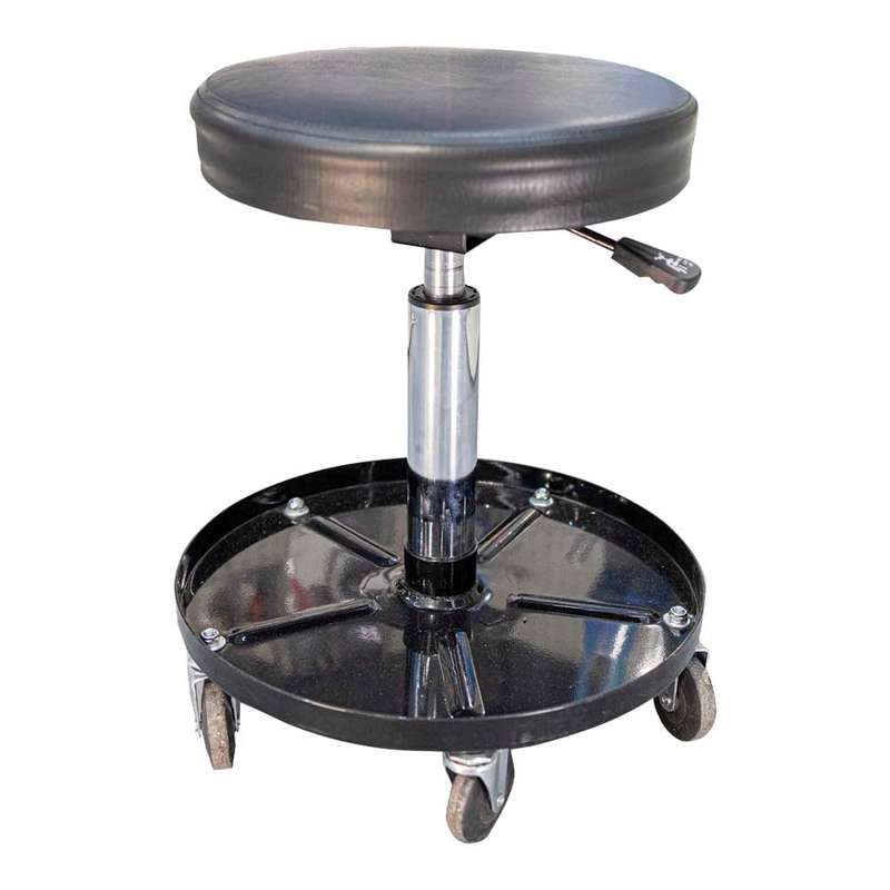 TORK CRAFT - MECHANIC CHAIR ADJ. ROUND SEAT &  TOOL TRAYTCMC003