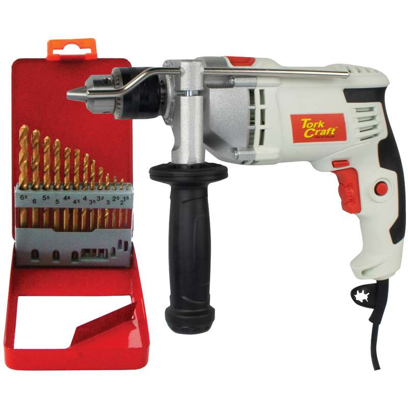 TORK CRAFT - IMP. DRILL TCID0850 + NR02013 TIN DRILL SETTORKIT014