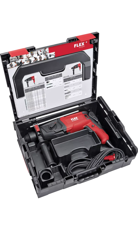 FLEX - 26mm SDS+  Rotary Hammer Drill, 2Kg, in Kit Box - CHE2 28