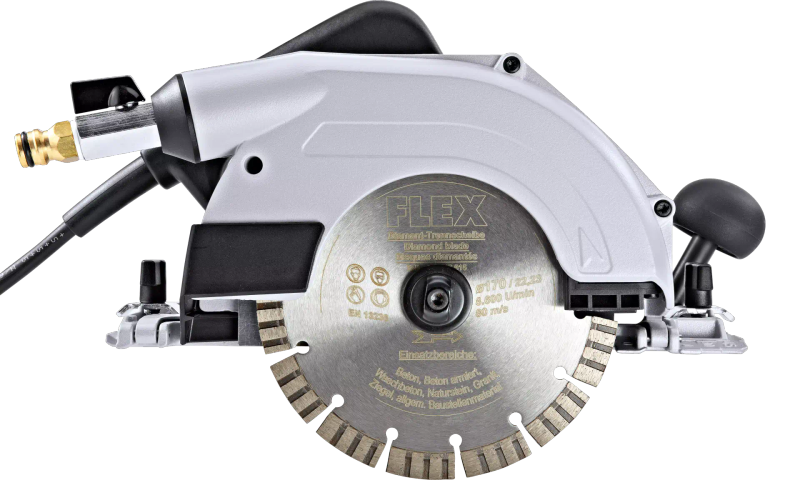 FLEX - "Circular Diamnod Saw, with GFCI breaker, 170mmx22.2mm, 0-45° mitre" - CS 60 WET