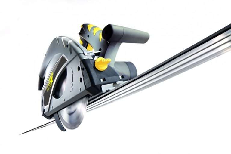 POWER ACTION -  Plunge circular saw system c/w 1400mm guide rail & clamping kit  -  DIVAR 55