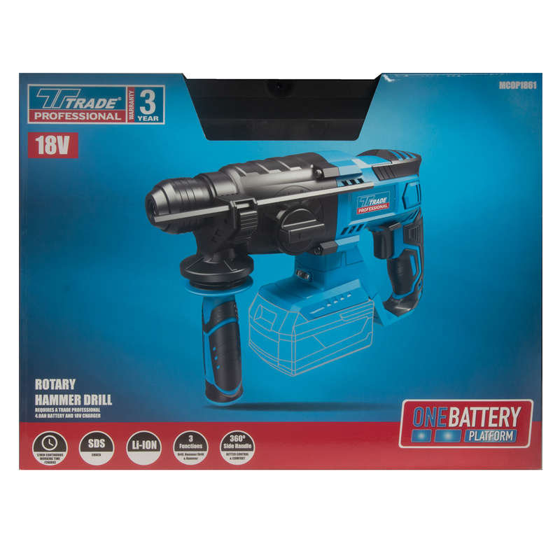 TRADE PROFESSIONAL  18 VOLT ROTARY DRILL SKIN ONLY   MCOP1861