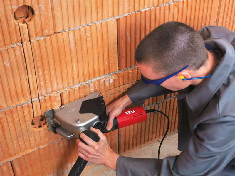 FLEX - "Wall Chaser for push & pull cutting, Complete Kit140mm Disc, DOC 0-35mm" - MS 1706 FR - set
