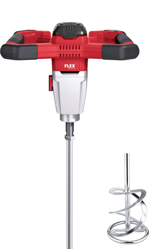 FLEX - Mixer Set, brushless, c/w paddle, 2 x 5.0Ah battery, i-charger - MXE18.EC5.0SET