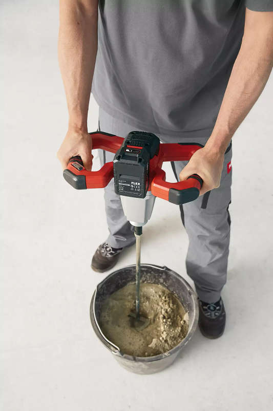 FLEX - Mixer Set, brushless, c/w paddle, 2 x 5.0Ah battery, i-charger - MXE18.EC5.0SET