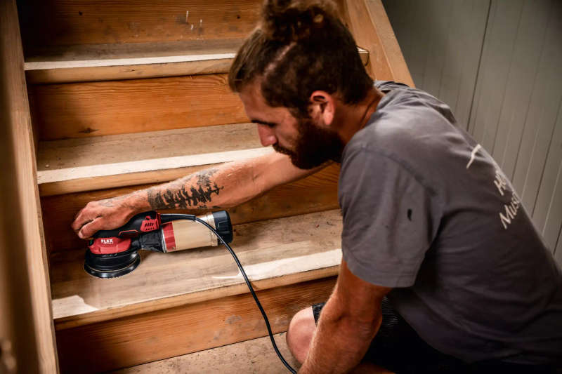 FLEX - "125mm Brushless compact orbital sander with speed control, 2mm orbit" - ORE 2-125 EC